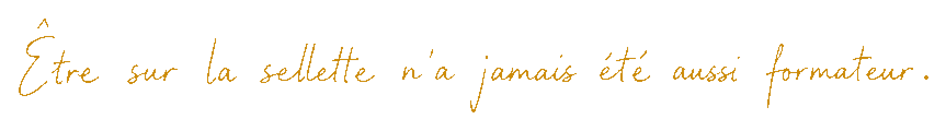 Être sur la sellette n’a jamais été aussi formateur.